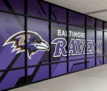 Baltimore Ravens commercial wall wrap installation in Maryland
