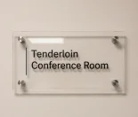 Custom interior conference room sign installed in Maryland