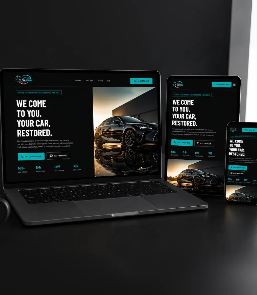 Custom web design Montgomery County MD