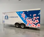 Custom landscape trailer wrap for PCM Landscape in Maryland