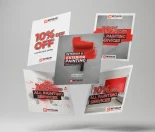Promotional flyer design for a Maryland marketing campaign