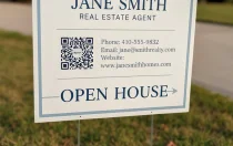 Real estate open house yard sign designed in Maryland