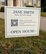 Real estate open house yard sign designed in Maryland