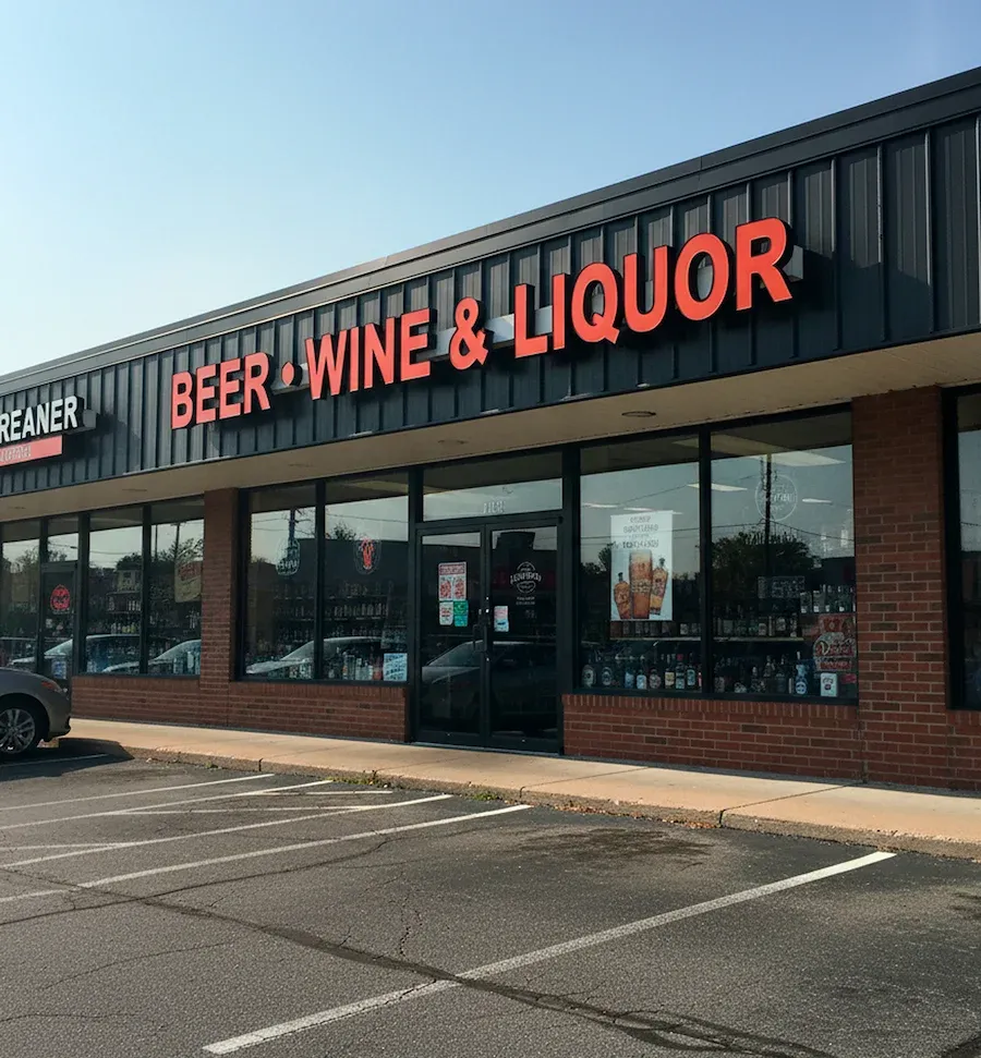 Retail business storefront signage installed in Maryland
