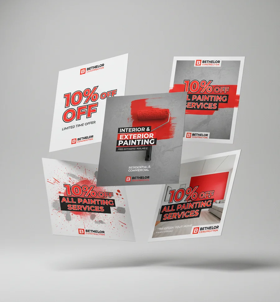 Promotional flyer design for a Maryland marketing campaign